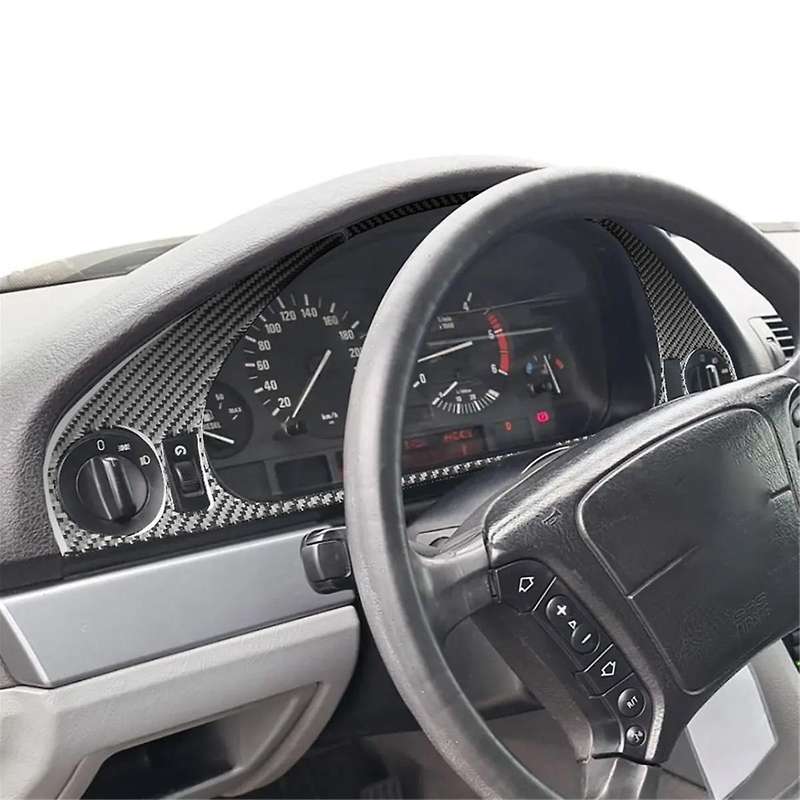 for 5 Series E39 1998-2003 Soft Carbon Fiber Dashboard Frame Cover Kit Trim Interior Car Accessorie