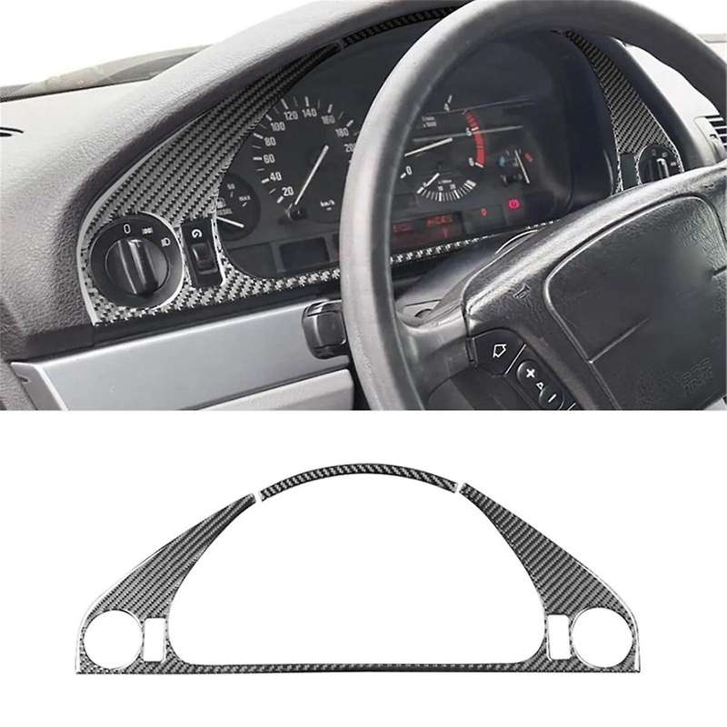 for 5 Series E39 1998-2003 Soft Carbon Fiber Dashboard Frame Cover Kit Trim Interior Car Accessorie