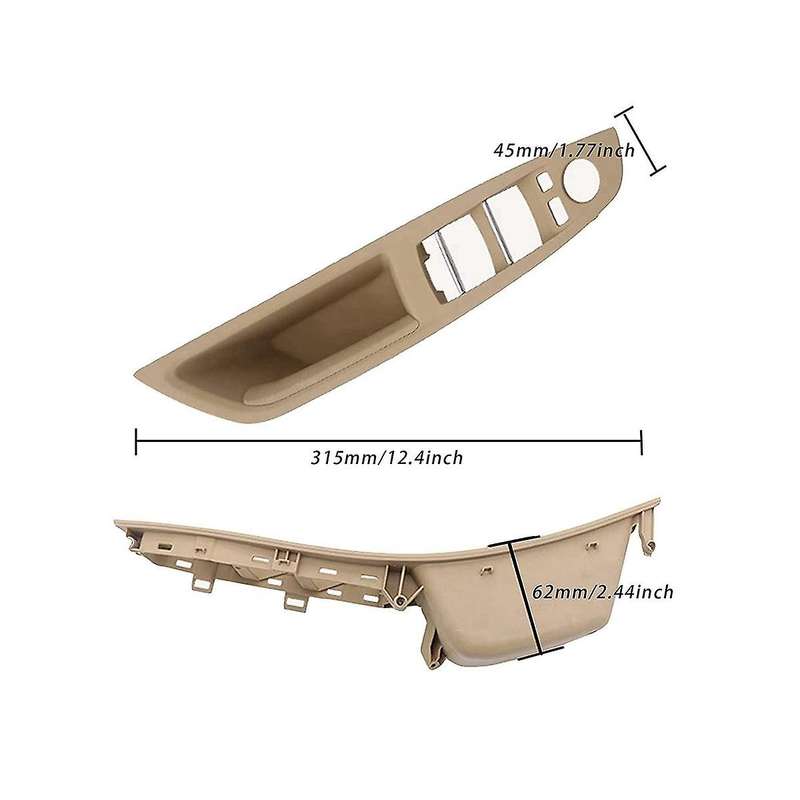 for 5 Series F10 F11 2010-2016 Front Left Car Interior Inner Door Handle Panel Trim Cover 514172258