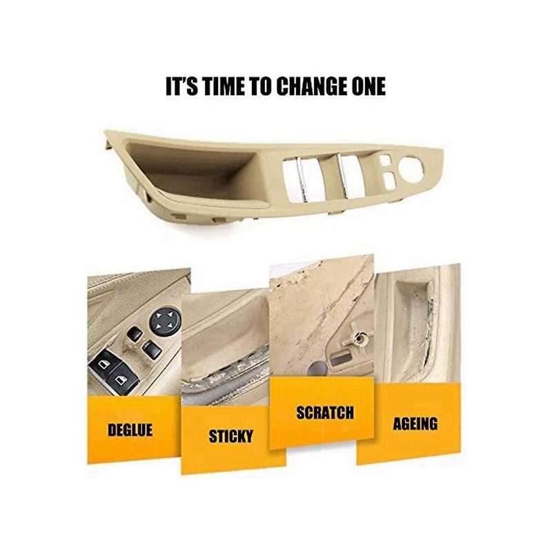 for 5 Series F10 F11 2010-2016 Front Left Car Interior Inner Door Handle Panel Trim Cover 514172258