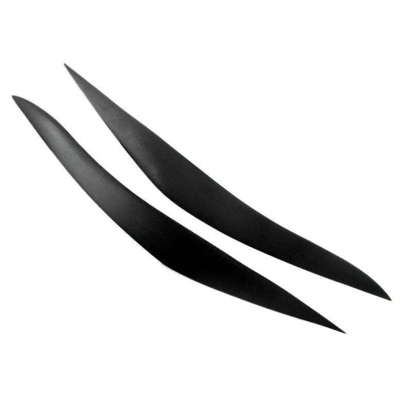 for 5 Series F10 F11 F18 2010-2017 Matte black Headlights Eyebrow Eyelid Trim Cover Sticker Refittin