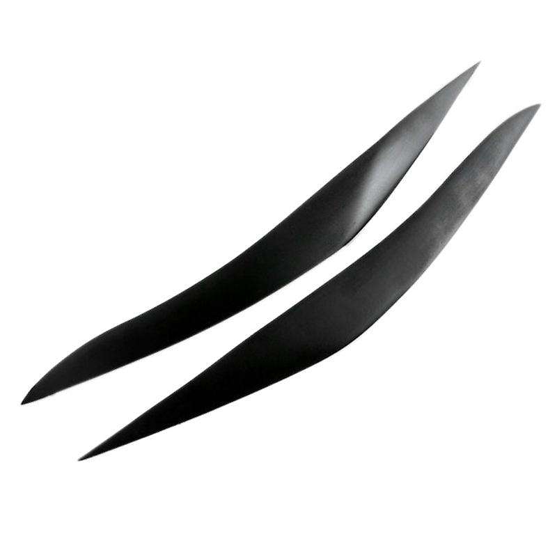 for 5 Series F10 F11 F18 2010-2017 Matte black Headlights Eyebrow Eyelid Trim Cover Sticker Refittin