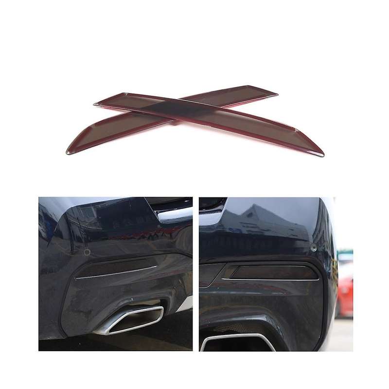 for 5 Series G30 G31 2018-2022 Car Rear Taillight Fog Light Lamp Cover Trim Sticker Accessories , Sm