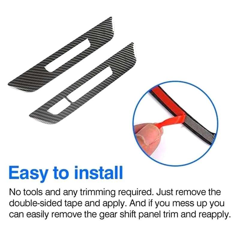for 5 Series G30 2018-2022 Carbon Fiber Car Seat Memory Lock Button Cover Trim Frame Decor Sticker
