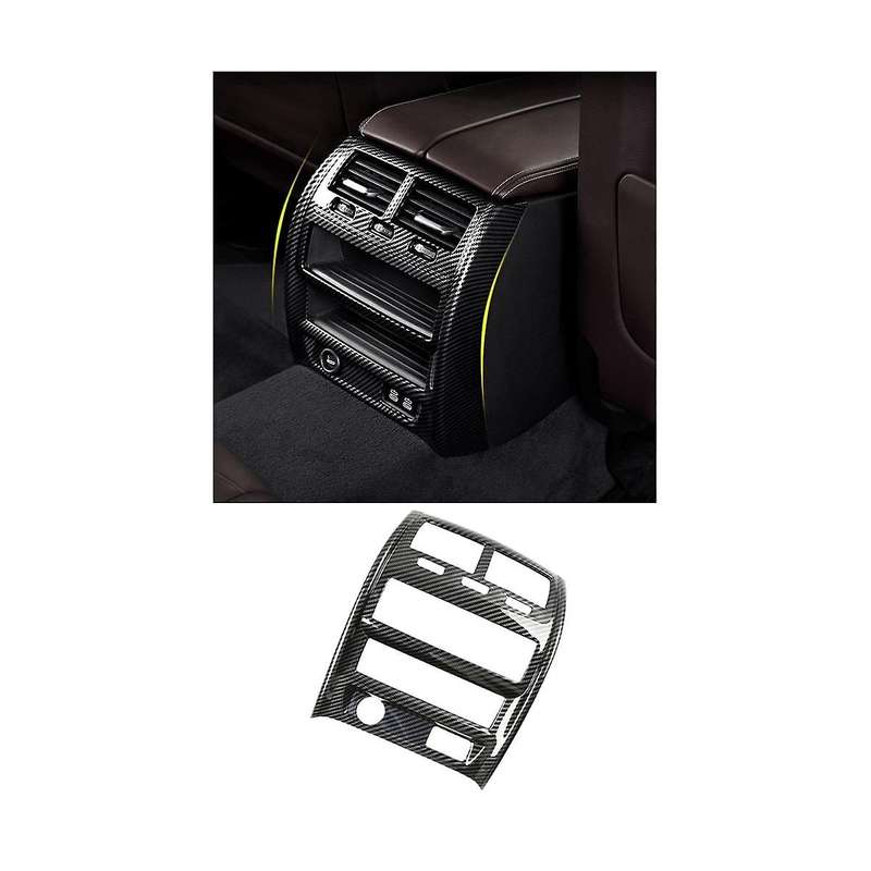 for 5 Series G30 G38 2018-2023 Car Rear Air Conditioning Vent Outlet Cover Trim Frame Sticker Acces