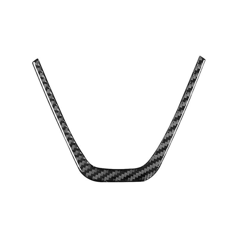 for 5 Series G30 G38 2018-2021 Carbon Fiber Car Steering Wheel Panel Frame Trim Cover Interior Acces
