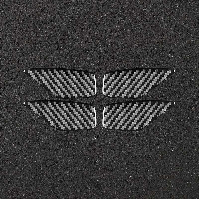 for 5 Series G30 G38 2018-2021 Carbon Fiber Car Inner Door Bowl Cover Trim Decorative Stickers Inter