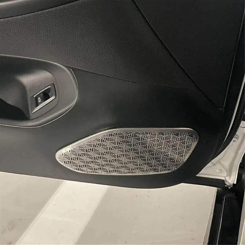for 5 Series G60 2024 Car Door Speaker Cover Trim Decoration Stickers Interior Accessories Stainless