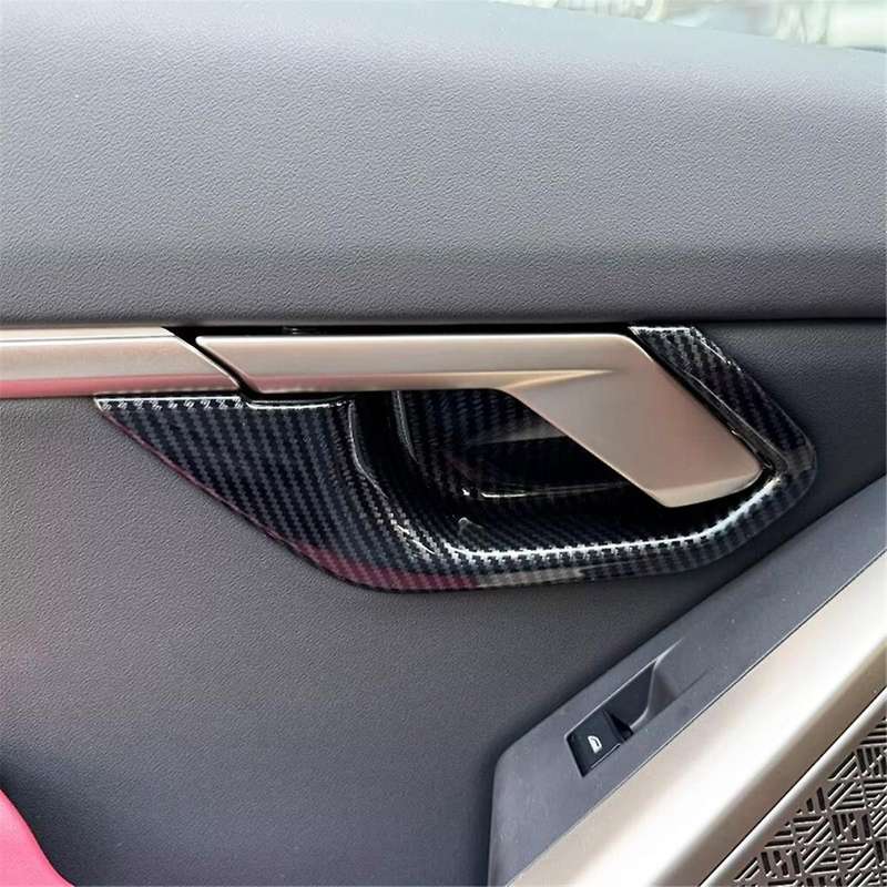 for 5 Series G60 2024 Inner Door Handle Bowl Cover Trim Decoration Interior Accessories ,ABS Carbon