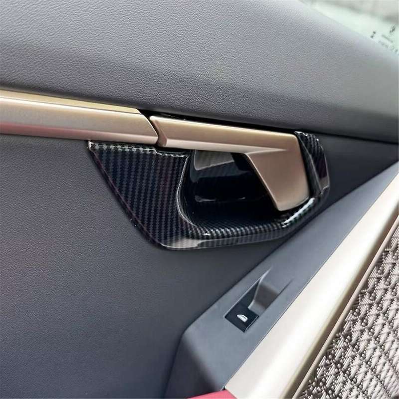 for 5 Series G60 2024 Inner Door Handle Bowl Cover Trim Decoration Interior Accessories ,ABS Carbon