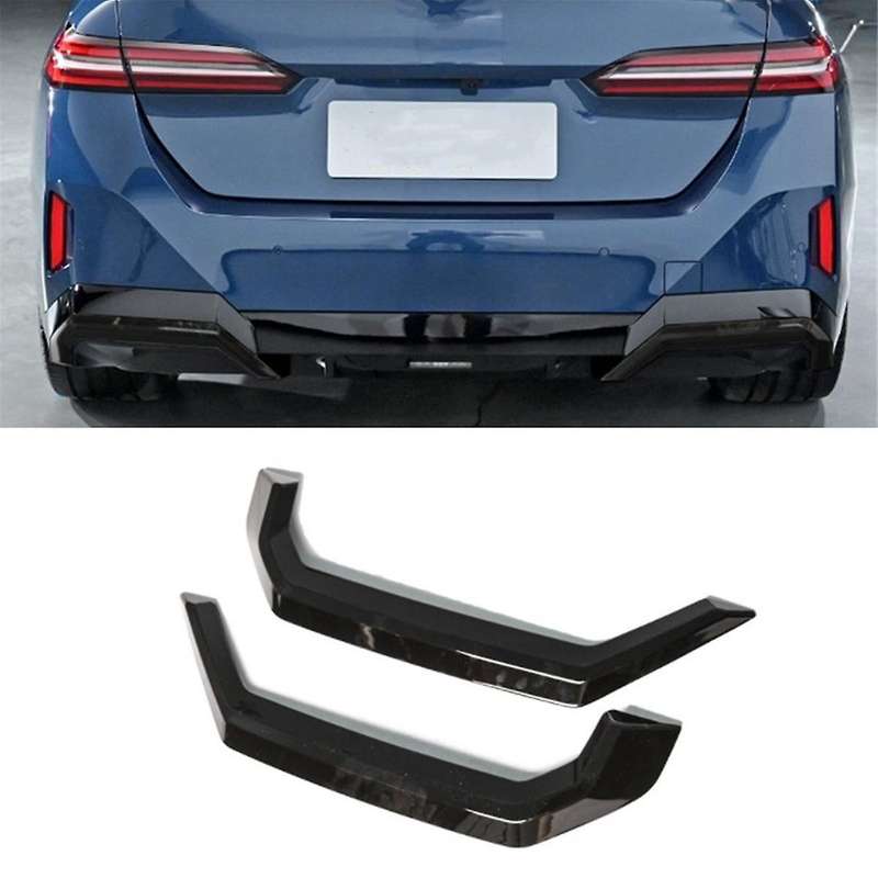 for 5 Series G60 2024 Rear Exhaust Muffler Pipe Cover Trim Tail Throat Decorative Frame, Bright Blac
