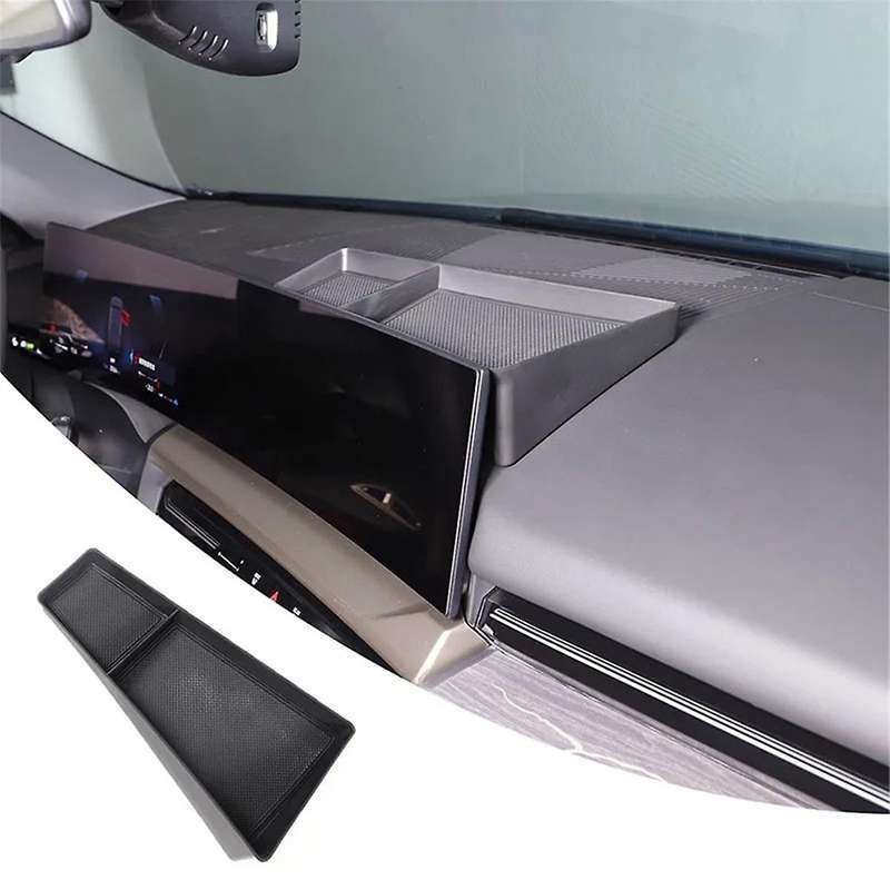 for 5 Series G60 2024 Center Console Dashboard Storage Box Screen Rear Hidden Organizer Tray Interio
