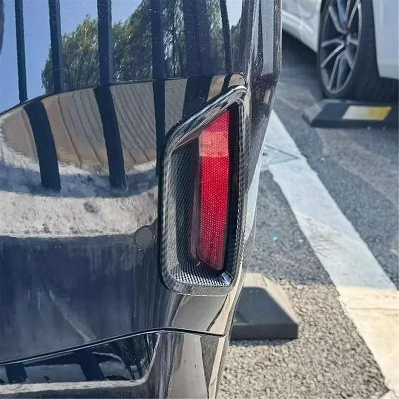 for 5 Series G60 2024 Rear Fog Light Cover Trim Decoration Exterior Accessories ABS Carbon Fiber Pat