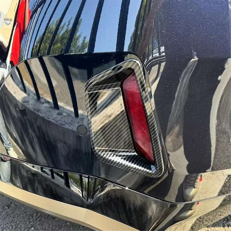 for 5 Series G60 2024 Rear Fog Light Cover Trim Decoration Exterior Accessories ABS Carbon Fiber Pat