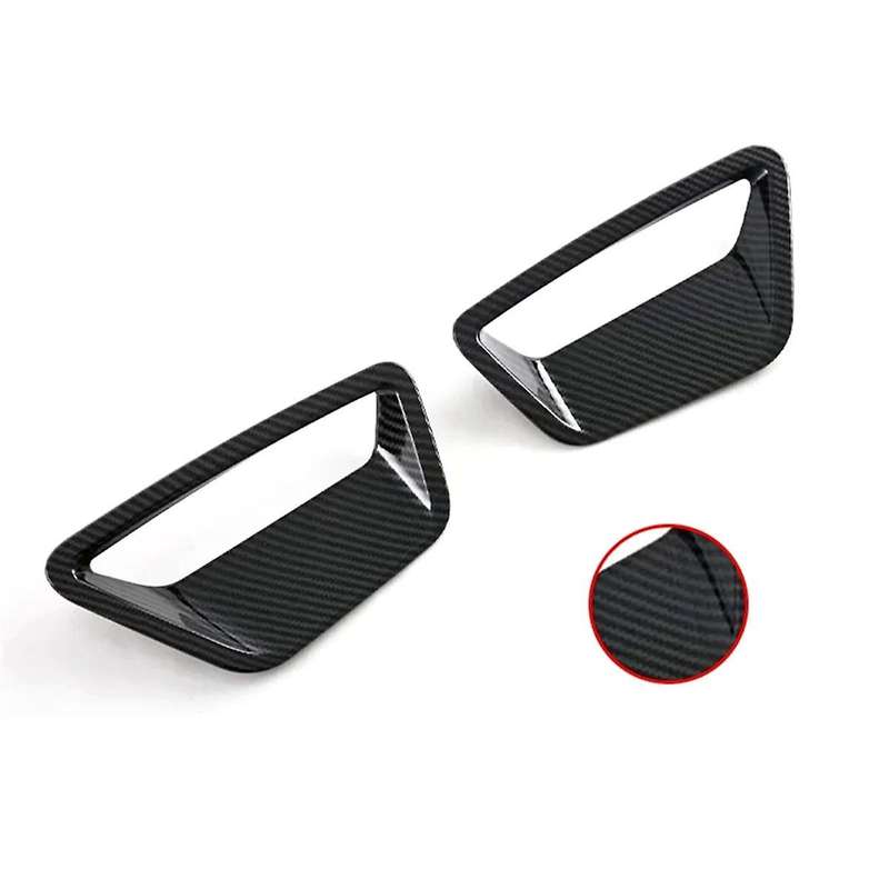 for 5 Series G60 2024 Rear Fog Light Cover Trim Decoration Exterior Accessories ABS Carbon Fiber Pat