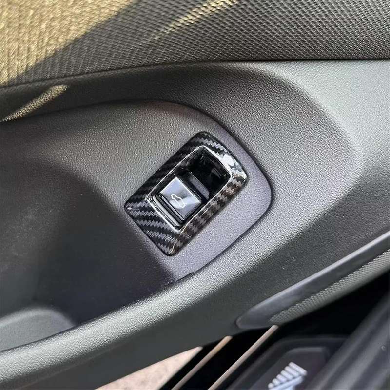for 5 Series G60 2024 Rear Trunk Button Switch Cover Trim Decoration Interior Accessories ABS Carbon