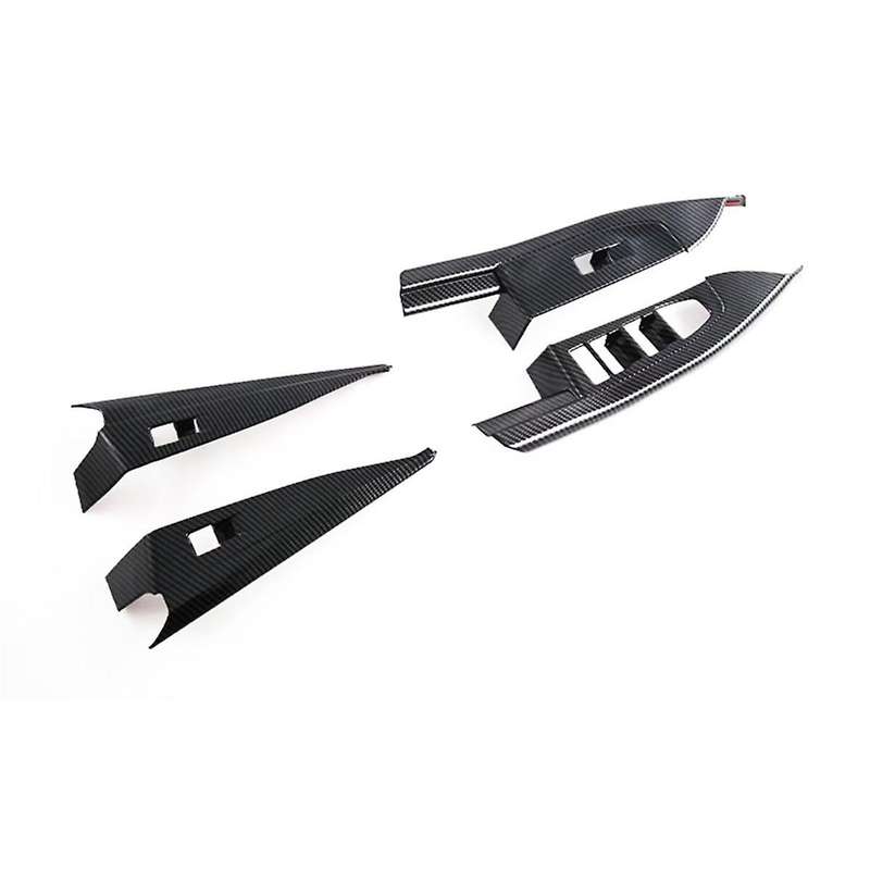 for 5 Series G60 2024 Window Lift Switch Cover Trim Decoration Interior Accessories ,ABS Carbon Fib