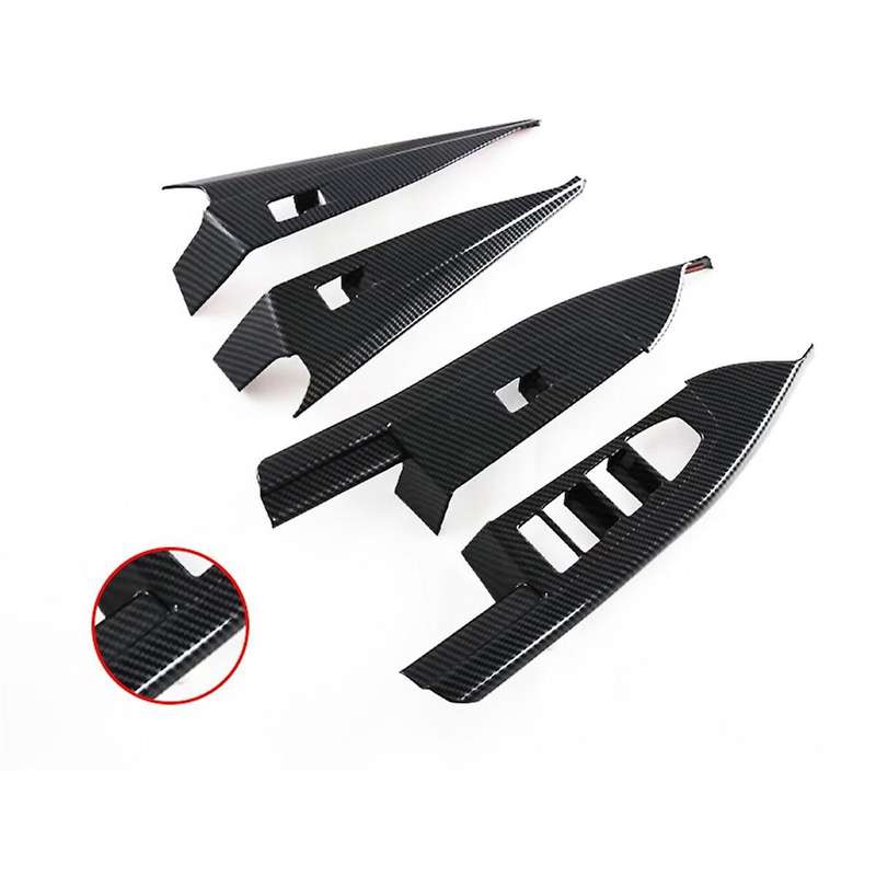 for 5 Series G60 2024 Window Lift Switch Cover Trim Decoration Interior Accessories ,ABS Carbon Fib