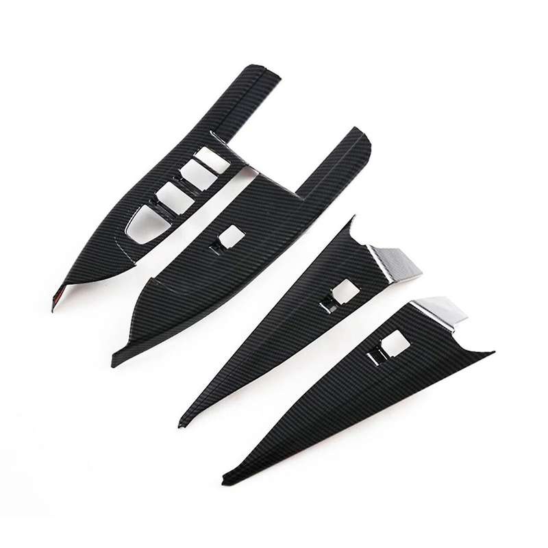 for 5 Series G60 2024 Window Lift Switch Cover Trim Decoration Interior Accessories ,ABS Carbon Fib
