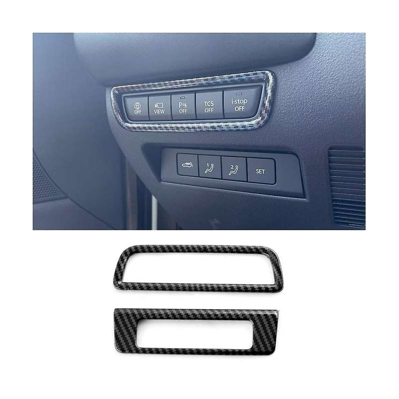 for -50 CX50 2023 Car Headlight Control Switch Cover Trim Sticker Interior Accessories (ABS Carbon F