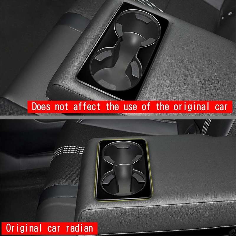 for -50 CX50 2023 US Version Car Gloss Black Rear Back Seat Water Cup Holder Panel Trim Frame