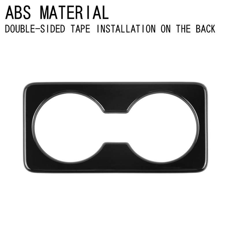 for -50 CX50 2023 US Version Car Gloss Black Rear Back Seat Water Cup Holder Panel Trim Frame