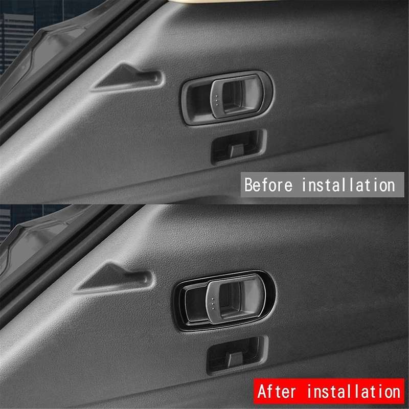 for -50 CX50 2023 US Version Car Rear Trunk Switch Trim Cover Sticker Interior Accessories Gloss Bla
