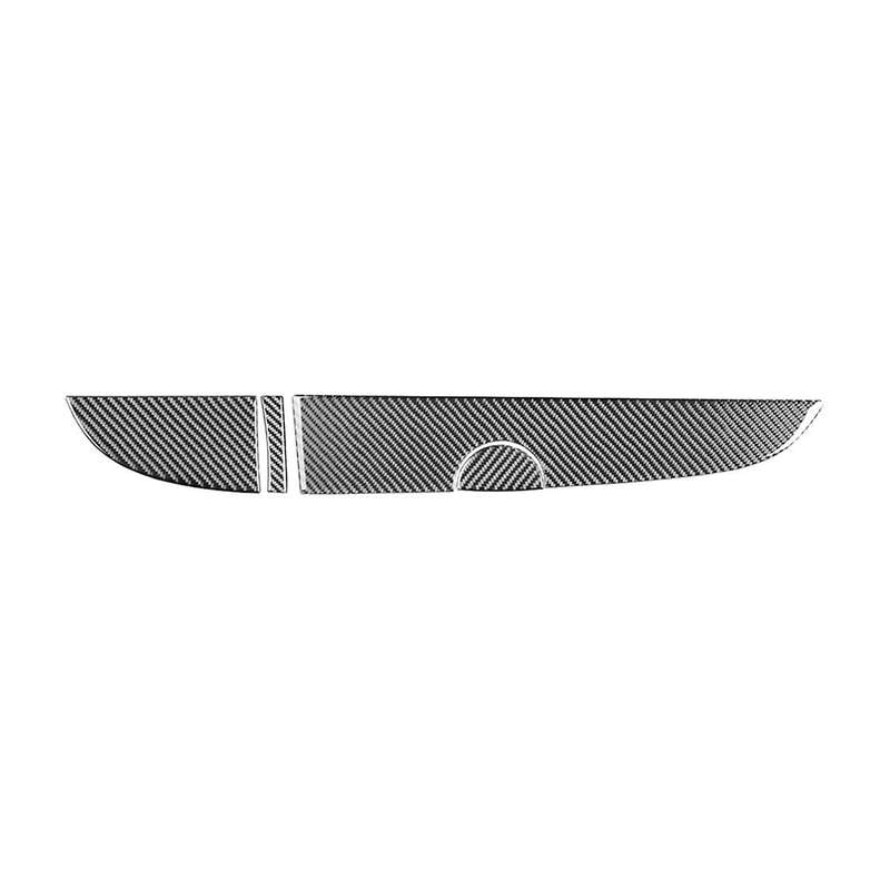 for 500 2012-2015 Soft Carbon Fiber Car Dashboard Left Right Cover Trim Sticker Interior Accessorie