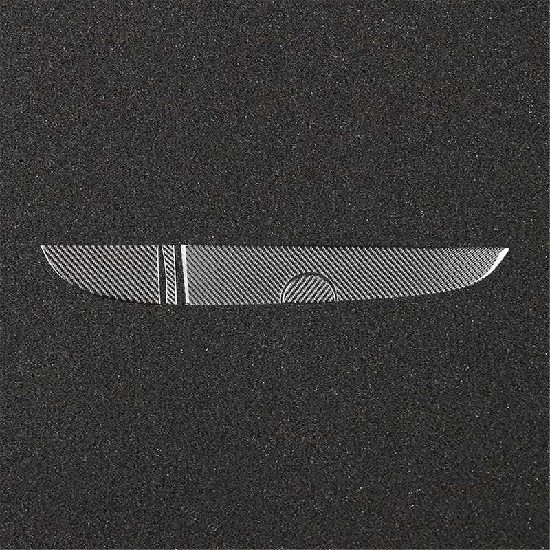 for 500 2012-2015 Soft Carbon Fiber Car Dashboard Left Right Cover Trim Sticker Interior Accessorie
