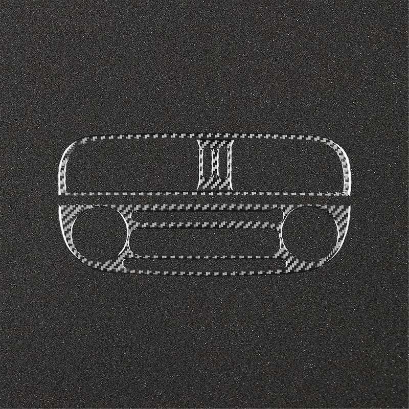 for 500 2012-2015 Soft Carbon Fiber Car Center Control Cover Radio CD Trim Sticker Interior Accessor