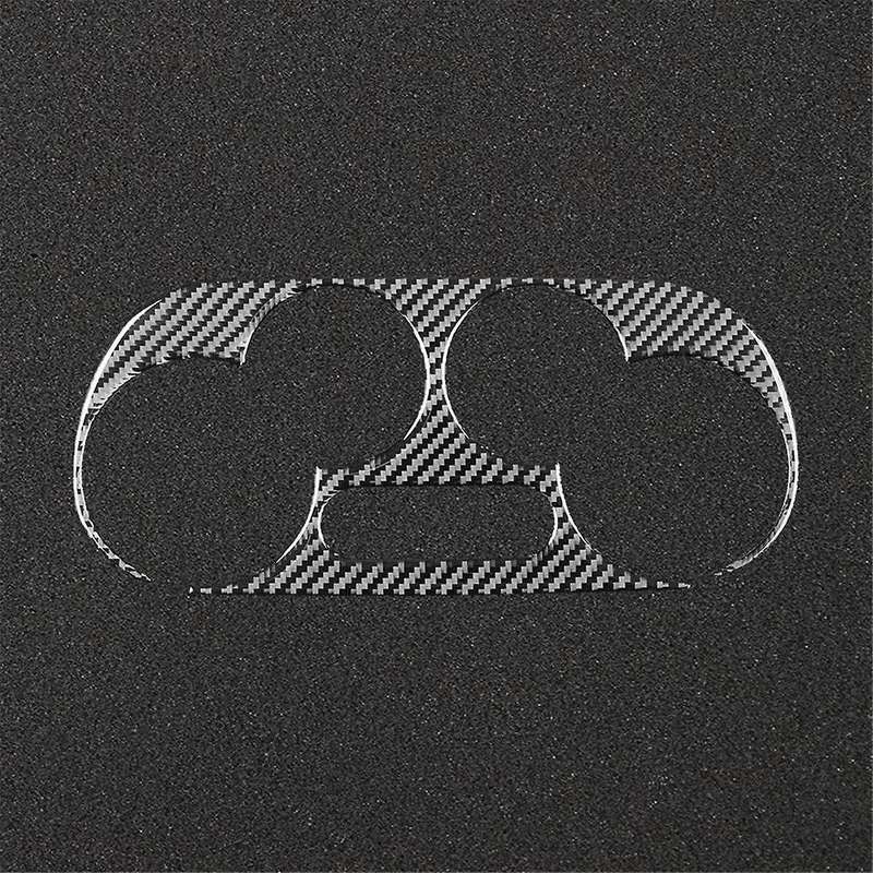 for 500 2012-2015 Soft Carbon Fiber Car Central Control Air Outlet Cover Trim Sticker Interior Acces