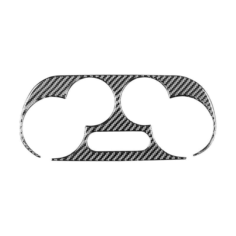 for 500 2012-2015 Soft Carbon Fiber Car Central Control Air Outlet Cover Trim Sticker Interior Acces