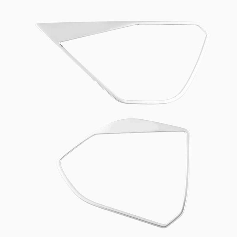 for 5008 Accessories Stainless Steel Car Door Speaker Decorative Ring Cover Interior Chrome(Silver)