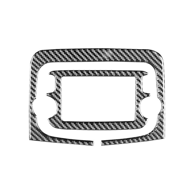 for 500L 2014-2017 Soft Carbon Fiber Car Central Control Navigation Frame Cover Trim Sticker Interio