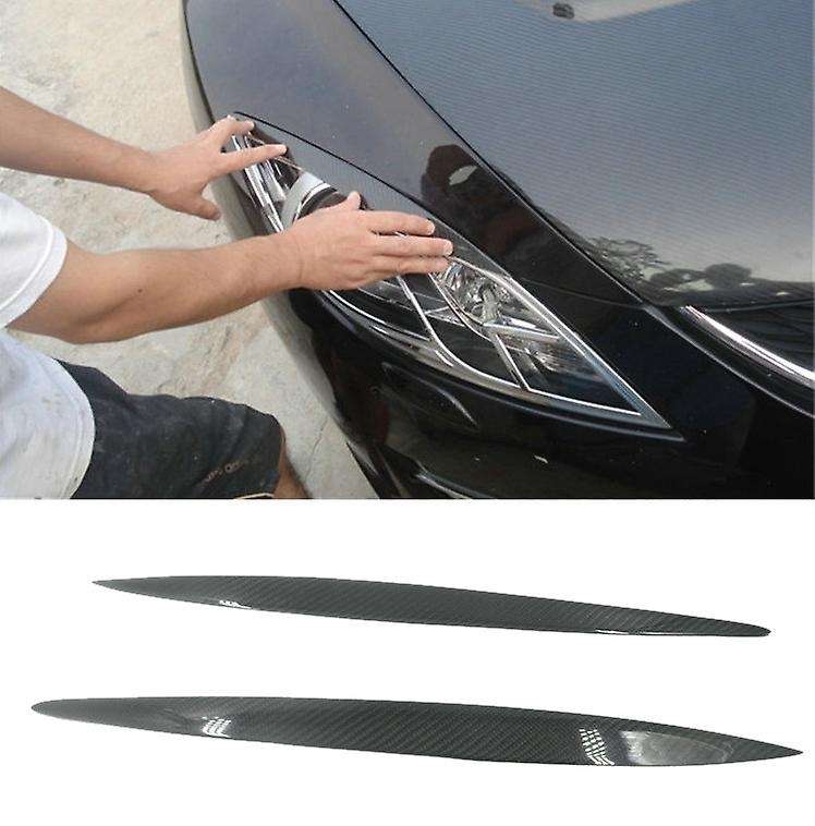 for 6 /Atenza 2008-2012 Carbon Fiber Car Sticker Front Headlights Eyebrow Eyelid Trim Cover Accessor