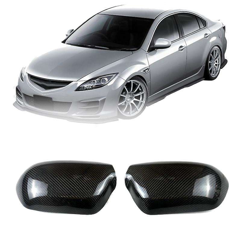 for 6 2003-2012 Carbon Fiber Rearview Side Mirrors Cover Decoration Trim Car Accessories