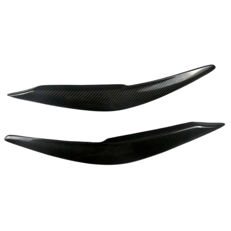 for 6 Atenza 2017-2019 Carbon Fiber Headlights Eyebrow Lamp Eyelid Cover Sticker Trim Refitting