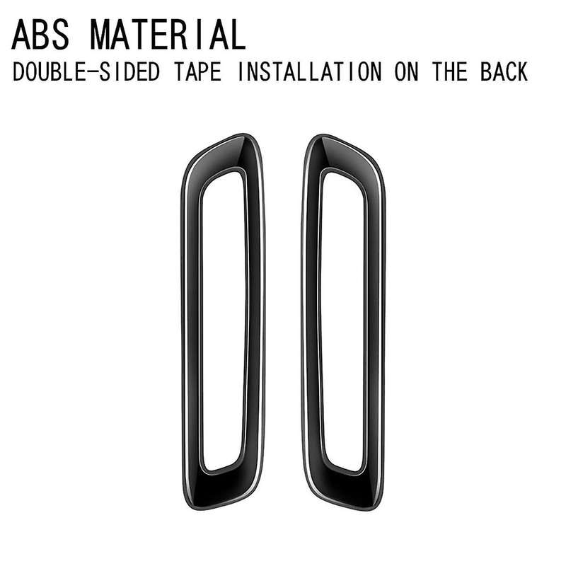 for -60 2022 2023 RHD Gloss Black Car a Pillar Air Conditioning Outlet Decorative Frame Sticker Acce