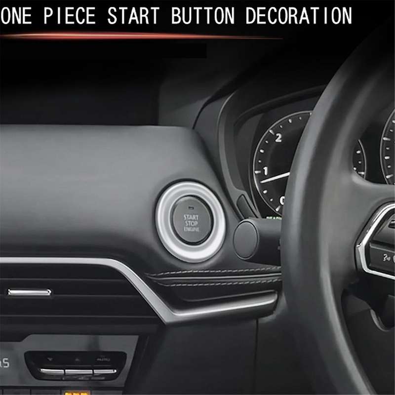 for -60 2022 2023 Car Start Stop Engine Push Button Cover Ring Cover Sticker Interior Accessories B