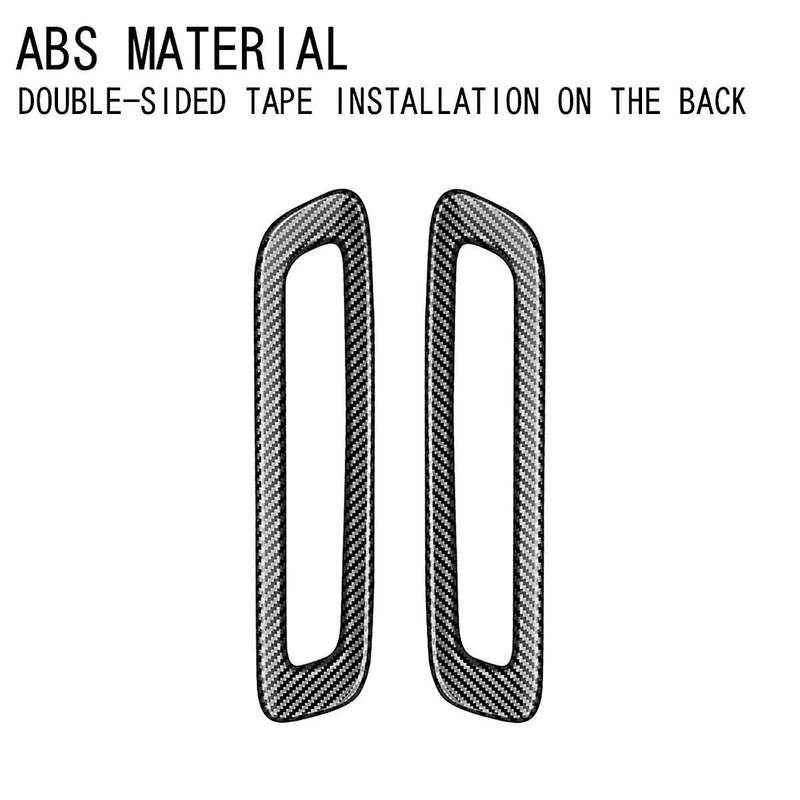 for -60 2022 2023 RHD Carbon Fiber Car a Pillar Air Conditioning Outlet Decorative Frame Sticker Acc