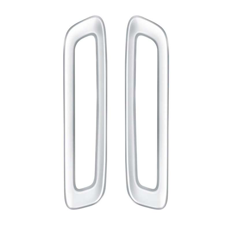 for -60 2022 2023 RHD Silver Car a Pillar Air Conditioning Outlet Decorative Frame Sticker Accessori
