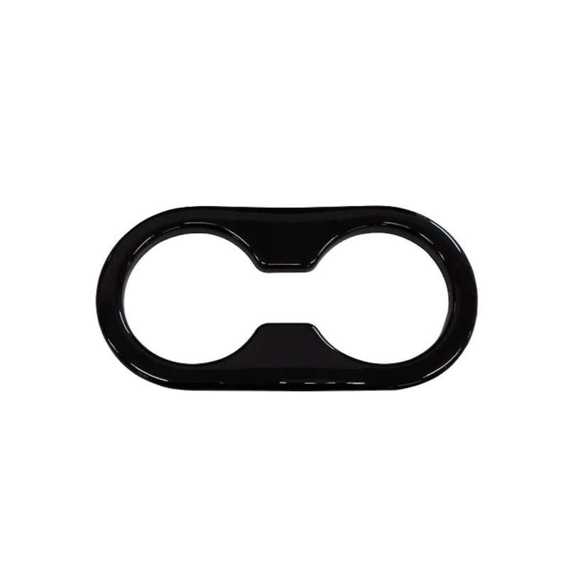 for -60 Cx60 2023 Rear Center Console Row Water Cup Holder Frame Cover Trim Car Accessories,black