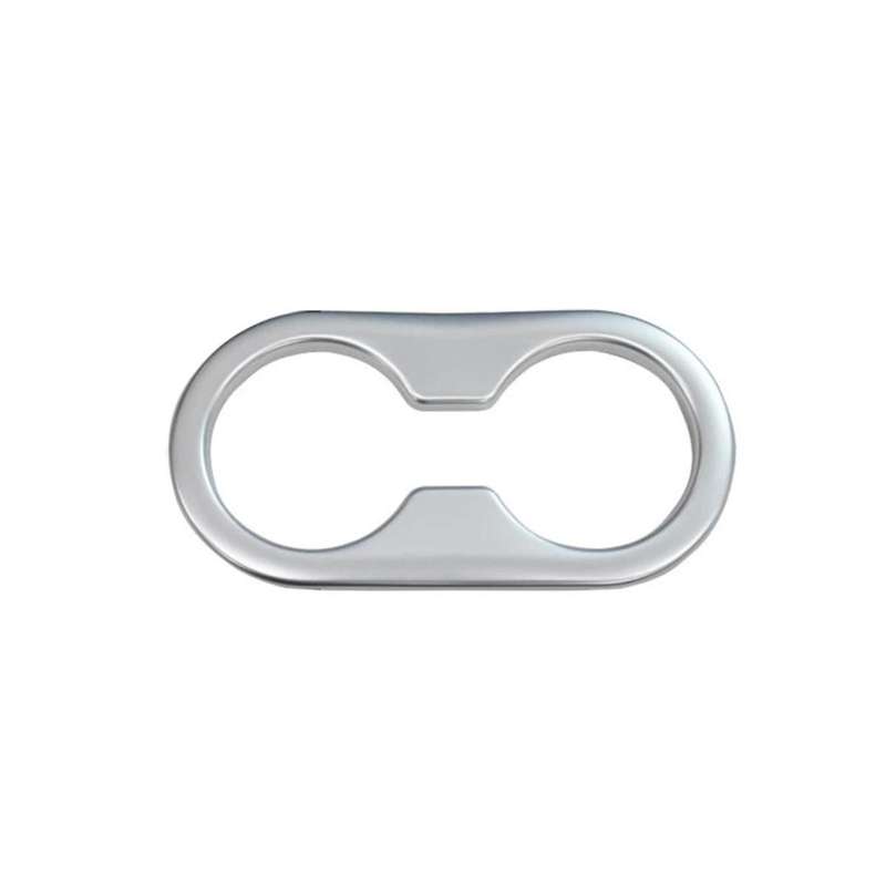 for -60 Cx60 2023 Rear Center Console Row Water Cup Holder Frame Cover Trim Car Accessories,silver