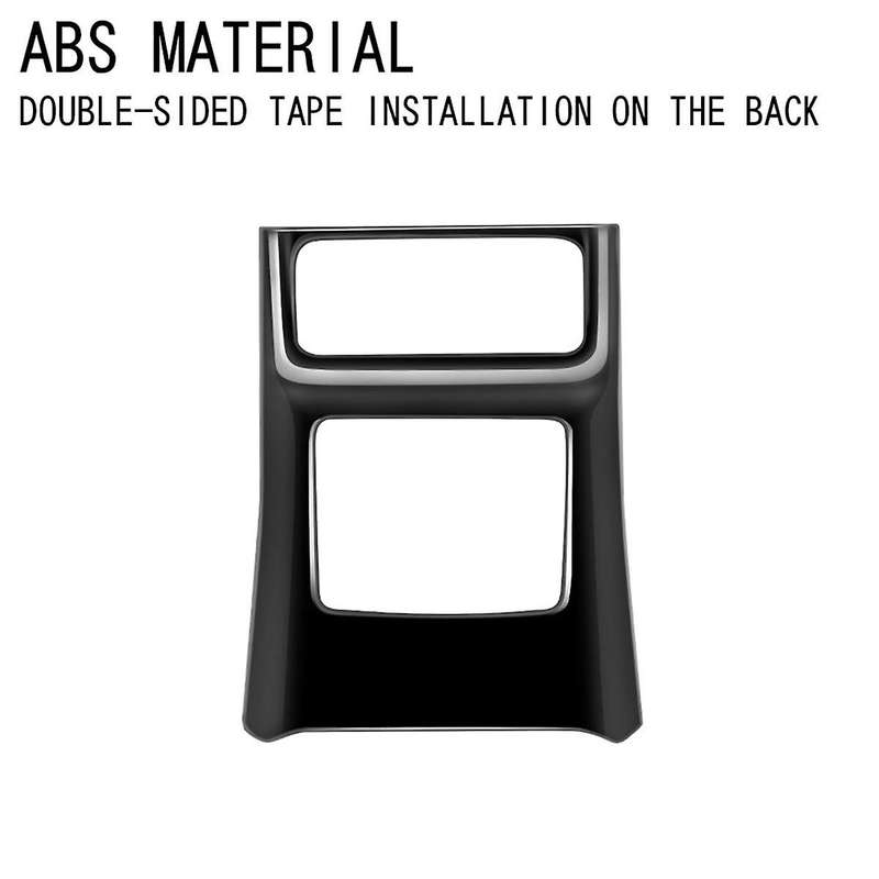 for -60 2022-2023 Rhd Car Rear Air Conditioner Vent Outlet Frame Anti-kick Panel Cover Trim Abs Glos