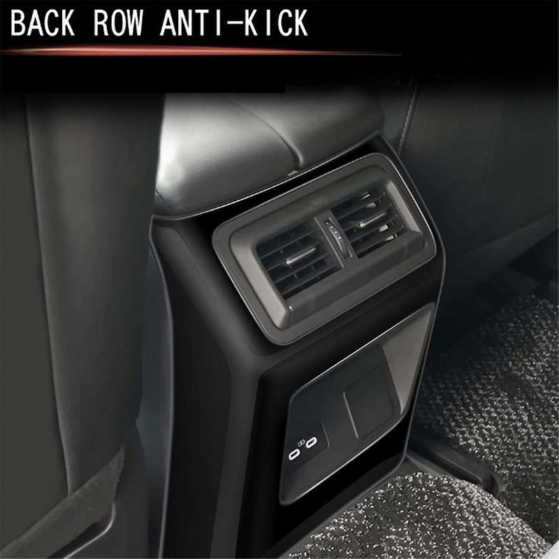 for -60 2022-2023 Rhd Car Rear Air Conditioner Vent Outlet Frame Anti-kick Panel Cover Trim Abs Glos