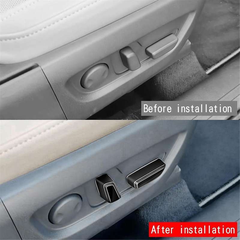 for -60 2022 2023 RHD Main Driver Seat Adjustment Button Trim Frame Interior Trim Accessories Gloss