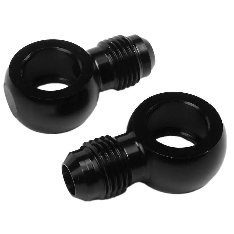 for 6an X 1/4 Npsm Turbo 350 400 700r4 4l60e Transmission 90 Degree Banjo Fittings