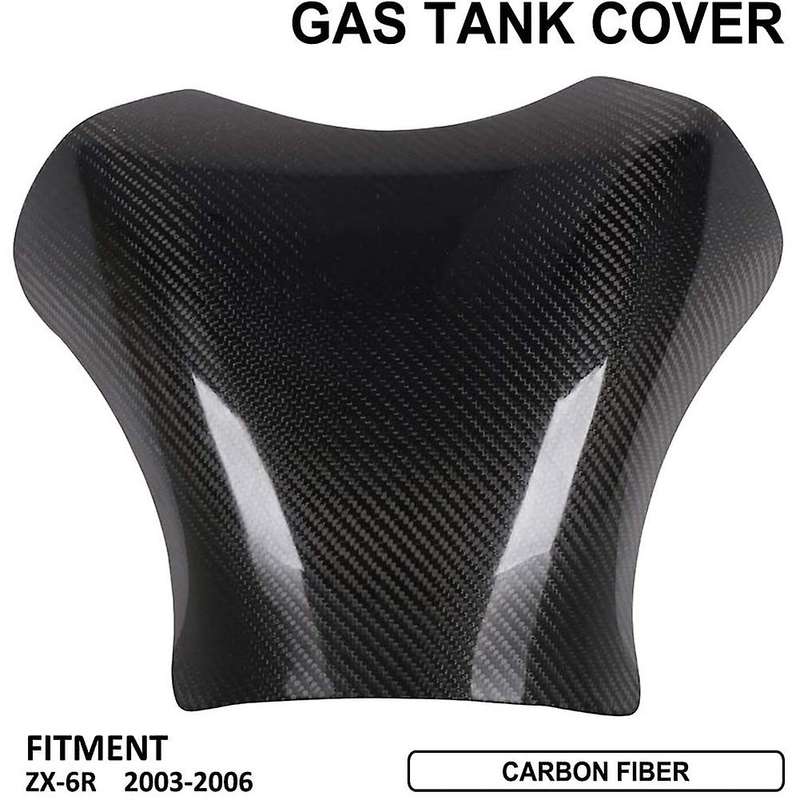 for -6R Zx6R Zx6R 2003-2006 Motorcycle Carbon Fiber Oil Fuel Gas Tank Cover Guard Protection Accesso