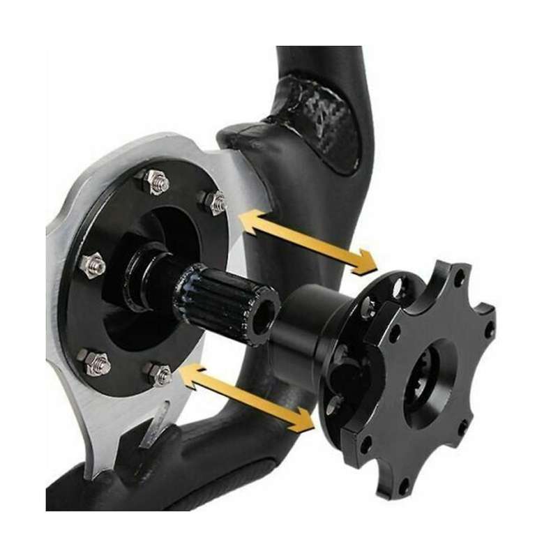 for 6-hole Steering Wheel Hub Steering Wheel Heightening Adapter Universal Steering Wheel Quick Rel