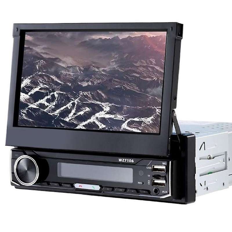 for 7 Inch Car Automatic Single Ingot Telescopic Mp5 Player Car Mobile Phone Bluetooth Interconnect